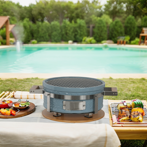 <span class=keywords><strong>Barbecue</strong></span> <span class=keywords><strong>japonais</strong></span> en céramique Auplex Yakiniku/Hibachi/Yakitori Mini <span class=keywords><strong>barbecue</strong></span> à charbon portable - Product Image 4