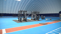 Dôme de gymnastique en PVC à qualité contrôlée Solution de fitness intérieure supportée par l'air fiable Dôme d'air sportif rentable