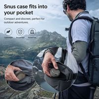 Tapa de Aluminio MDF Mecanizada por CNC Personalizada para Contenedor de Snus, Bolsa Táctica de 3 Capas, Impermeable, a Prueba de Olores de Tabaco sin Humo