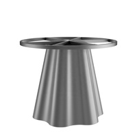 Pieds de table en acier inoxydable, pieds de support anti-corrosion, piédestal de table à manger pour table en verre, maison