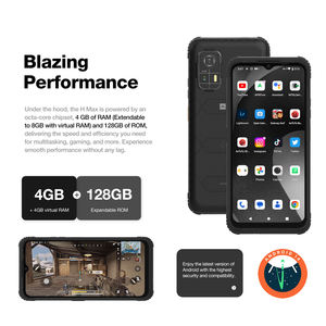 AGM H MAX แบตเตอรี่ 10000mAh รองรับ OTG ชาร์จกลับด้านได้ หน่วยความจำ 8(4+4)GB+128GB NFC ช่องใส่ซิม 3 ช่อง โทรศัพท์มือถือ โทรศัพท์มือถือแบบทนทาน - Product Image 3