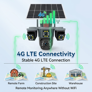 กล้องวงจรปิด Wistino AOV Solar Camera 4G LTE 3 เลนส์ เชื่อมต่อ 3 ระบบ บันทึกต่อเนื่อง 24/7 พร้อมจอภาพ 3 จอ ระบบติดตามมนุษย์ด้วย AI - Product Image 3