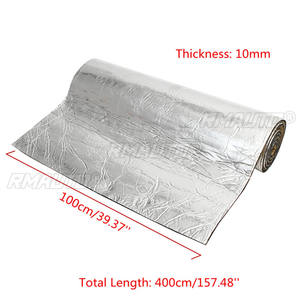Alfombrilla Aislante de Aluminio y Fibra de Algodón para Silenciador de Coche, 10mm de Grosor, para Guardabarros, Aislamiento Térmico y Acústico, 400x100cm - Product Image 4