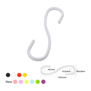 Taiwan-Made 9mm S Crochet 24Cm Multi-Fonction Cintre En Plastique Top Vente pour L'exportation - Product Image 2