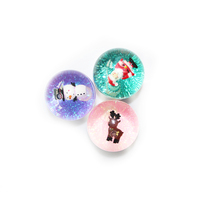 Coloré Bonhomme De Neige Eau Bouncy Ball Animal Noël Capsule En Caoutchouc Jouet Pour Enfants