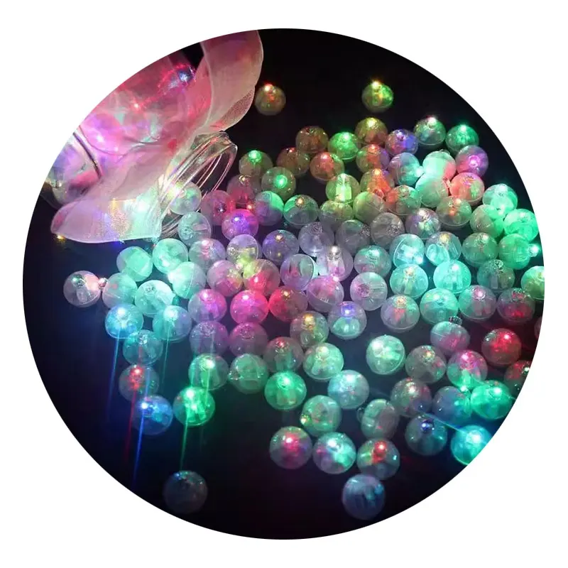Festa di compleanno natale Halloween lungo tempo di Standby impermeabile LED Balloon Mini Light lampada a sfera alimentata a batteria