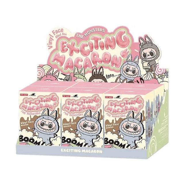 Authentic POP MART Labubu V1 Exciting Macaron V2 Have a Seat Mystery Box Toys the Monster Popmart Blind Box