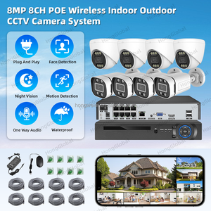 Hongglobal 8MP 8 kênh mạng video ghi nhà IP surveil CCTV Camera Set NVR Kit hệ thống không dây an ninh Hệ thống camera - Product Image 2