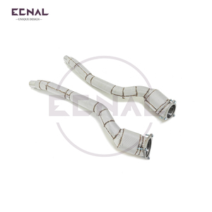 Para 2012 + <span class=keywords><strong>Ferrari</strong></span> <span class=keywords><strong>FF</strong></span> 6.3L <span class=keywords><strong>V12</strong></span> T304 Acero inoxidable CON PROTECCIÓN TÉRMICA Bajante Producto Ecnal - Product Image 5