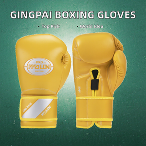 Guantes de Boxeo Profesionales de Cuero PU de 6oz-12oz, Transpirables, Antideslizantes, con Cierre, para Mujeres, Niños, Combate Libre, Pesca - Product Image 2