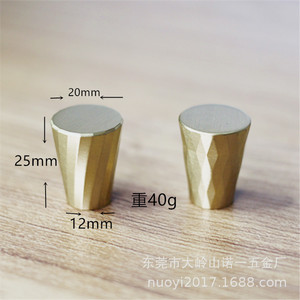 Modern <b>Copper</b> Tapered Cabinet Handles 20x25mm Durable Furniture Hardware for Drawer Door <b>Knobs</b> - Product Image 4