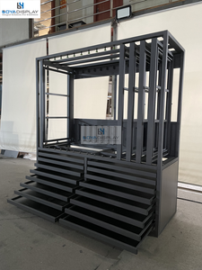 Tùy chỉnh kéo ra xoay sàn gỗ đứng gỗ cứng gạch Gốm Đá Cẩm Thạch Granite hiển thị kết hợp tủ - Product Image 4