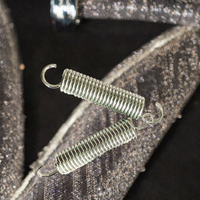 Ressorts hélicoïdaux en acier inoxydable sur mesure, boucles de tension, capacité de charge de 90 lb, usage industriel, direction hélicoïdale gauche/droite personnalisable