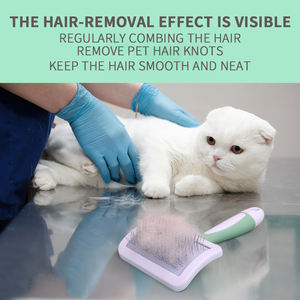 Großhandel Günstige Fellpflege- und Entfilzungsbürste mit Kämmen für Katzen und Hunde zur Tierhaarentfernung und Welpenpflege - Product Image 4