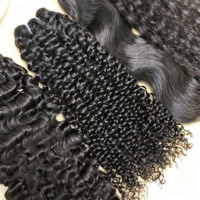 Extensions de cheveux bouclés crépus naturels noirs 15A, 8-30 pouces, 100% cheveux humains vierges brésiliens non traités, mèches de tissage crépus bouclés