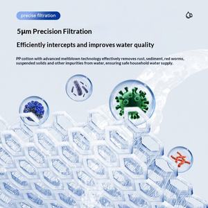 Prefiltro <span class=keywords><strong>de</strong></span> <span class=keywords><strong>Entrada</strong></span> para Calentador <span class=keywords><strong>de</strong></span> <span class=keywords><strong>Agua</strong></span> Eléctrico MEENA, Filtración <span class=keywords><strong>de</strong></span> 5 Micras, Caudal <span class=keywords><strong>de</strong></span> 500 L/h, Grifo para Lavadora Doméstica, Inodoro Inteligente, PP - Product Image 3
