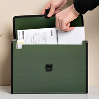 Carpeta acordeón impresa con UV de PP con múltiples cierres a presión, organizador de archivos de gran capacidad para documentos y archivos archivados