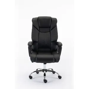 OEM ve ODM yüksekliği ayarlanabilir deri bilgisayar sandalyesi lüks ofis koltuğu