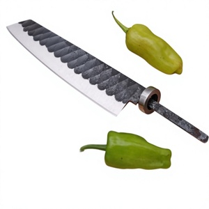 Cuchillo Santoku Hecho a Mano, Hoja en Bruto de Acero al Carbono, Grado DIY, OEM Personalizable, 11 Pulgadas de Longitud Total - Product Image 1