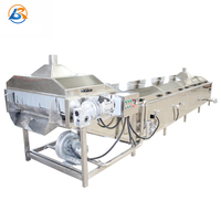 Industriële Automatische Fruitgroente Banaan Patat Chips Stoomblancheermachine