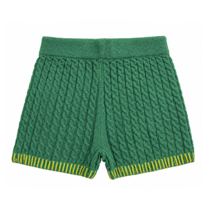 JMSWEATER - Shorts Casuales de Punto Elásticos para Mujer, Diseño de Punto Trenzado, Shorts de Yoga para Mujer - Product Image 2