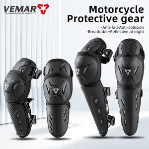 Protections de genoux et de coudes pour moto, <span class=keywords><strong>scooter</strong></span>, skateboard, cyclisme - Coussinets avec sangles réglables pour la sécurité à moto - Product Image 3