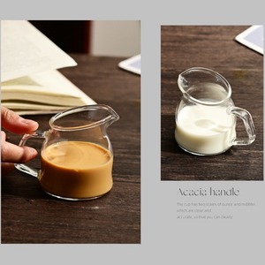 Taza de leche de vidrio Café Jarra de leche Taza de espresso Vinagre Taza de vidrio de borosilicato Accesorios de cocina Barista 150ML - Product Image 4