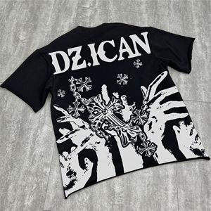 Logo personnalisé T-shirts imprimés personnalisés Poids lourd 100% coton Chemise à manches courtes Fabricant Streetwear Unisex Boxy t Shirt - Product Image 4