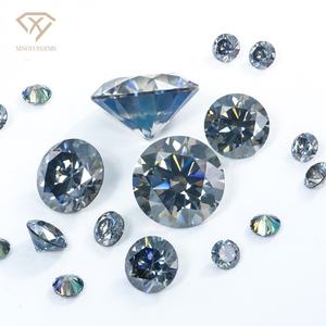 Moissanite de forme poire de couleur gris foncé, de qualité VVS1, brillant, de fabrication Xingyue, vente directe d'usine, pour bague - Product Image 2