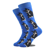 Nouveauté Unisex Paquet de conception de logo personnalisé rapidement bas quantité minimale de commande Hommes Femmes Mode Drôle Jacquard Imprimé Coloré Crew Tube Chaussettes