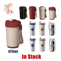 ZP 420ml en Stock en gros de haute qualité affichage de la température de grande capacité tasse en acier inoxydable