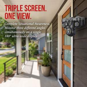 <span class=keywords><strong>Prix</strong></span> direct usine OEM Caméra de sécurité CCTV 6MP à trois objectifs WiFi avec suivi humain IA Système de sécurité Vente en gros - Product Image 3