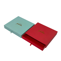 Quantité minimale de commande bas Premium Logo personnalisé Carte de luxe Portefeuille en carton Boîte cadeau en papier à tiroir pour portefeuille