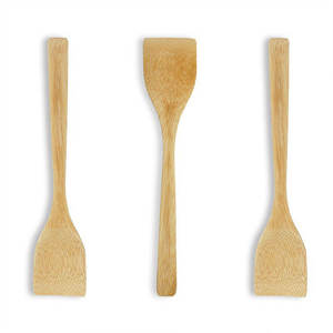 Spatule multifonction en bambou massif écologique de qualité supérieure, anti-rayures, anti-adhésive, 1 pièce, ensemble d'outils de cuisine, emballage en boîte - Product Image 1