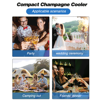 Manchon de refroidissement réutilisable en gel pour bouteille de vin, refroidisseur de vin pour vin rouge, blanc, champagne ou pétillant