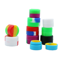 Vente en gros de mini-récipients en silicone de qualité alimentaire de 2 ml, 3 ml, 5 ml, ronds, avec couvercle en silicone pour concentré de cire, marque Cannamium