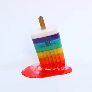 Hot Sale Customized Size Indoor Decoration Fiberglass Ice Cream Popsicle Statue