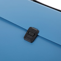 Carpeta de Archivos de Acordeón de PP de 13 Compartimentos, Estilo Ejecutivo, Color Sólido, Tamaño A4, Portátil, Multicapa, para Documentos Estudiantiles
