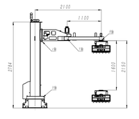 Mesin Palletizer Otomatis Efisiensi Tinggi, Beban 90KG, 2100mm X 1600mm, Solusi Penumpukan Otomatis, Robot Palletizing