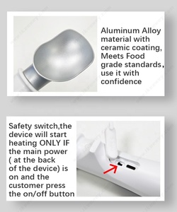 Cuillère chauffante en alliage d'aluminium, robuste, argentée, pour crème glacée - Product Image 6