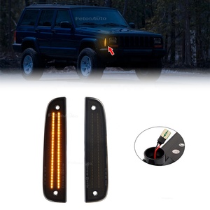 Mới đến màu trắng hổ phách dẫn xe phía trước bên đánh dấu đèn tín hiệu lần lượt chỉ số cho Jeep Cherokee 97-01 không tuần tự Fender - Product Image 2