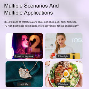 جديد بيع محمول باليد ضوء ملء الجمال بالألوان الكاملة RGB-، LED K لكاميرا التصوير الفوتوغرافي ملحق بحجم الجيب - Product Image 3