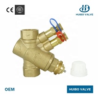 HUIBO PICV Vanne d'équilibrage bidirectionnelle indépendante de la pression en laiton Vannes de contrôle électriques automatiques du débit d'eau