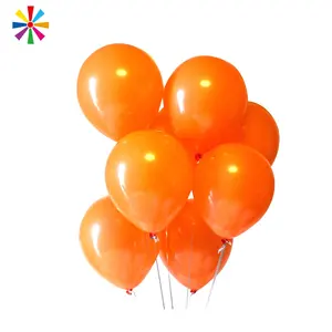 100 pièces/sac 12 pouces décoration de fête Latex hélium Globos Ballons Orange noir Halloween ballon