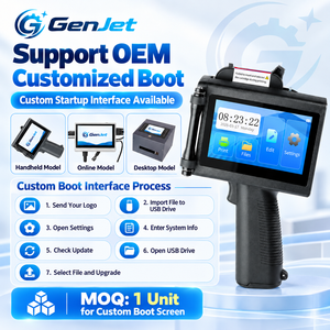 GenJet Handgehaltener Großschrift-Tintenstrahldrucker mit 50 mm Druckhöhe für Karton Chargendatum Logo QR-<span class=keywords><strong>Code</strong></span> und Barcode-Markierung - Product Image 5