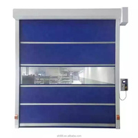 Portes roulantes automatiques en PVC haute vitesse avec prise en charge du contrôle d'accès par lecture de carte, mot de passe et reconnaissance faciale