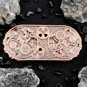 Grote 7 In 1 Mechanische Holle Roulette Cyberpunk Spinner Koper Metaal Dnd Dobbelstenen Voor Draak En Dungenous - Product Image 2