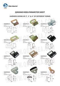 Super Vendeur Hidea – Crochet de remorque et de camion robuste à plaque <span class=keywords><strong>plate</strong></span> de 2 po, haute résistance, zingué, pour le contrôle du chargement - Product Image 5