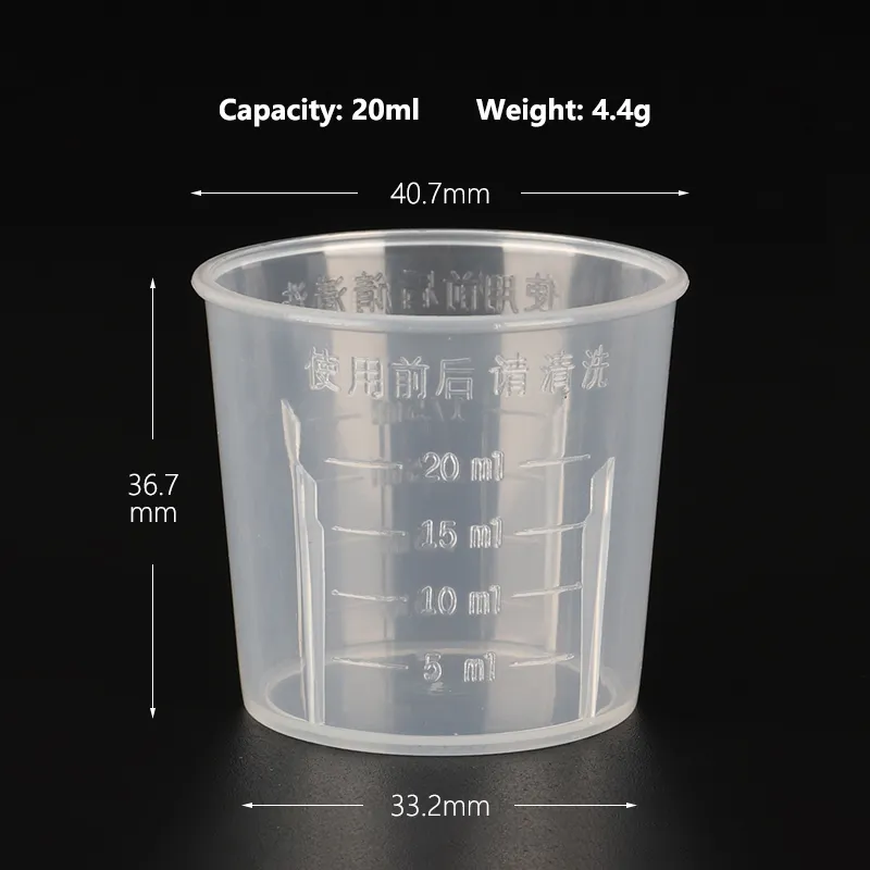 5 мл 6 мл 10 мл 15 мл 20 мл 30 мл 250 мл 480 мл PP пластиковая мини маленькая большая мерная чашка со шкалой