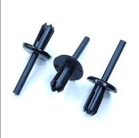 Nouvelles attaches de fixation automatiques à expansion par poussée en nylon PA6 noir mat pour pare-chocs, ailes, passages de roue et intérieur de voiture
